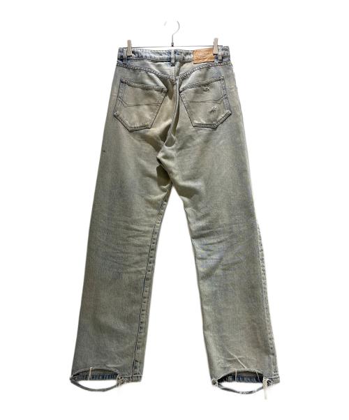 BALENCIAGA（バレンシアガ）BALENCIAGA (バレンシアガ) 裾ダメージデニムパンツ インディゴ サイズ:30の古着・服飾アイテム