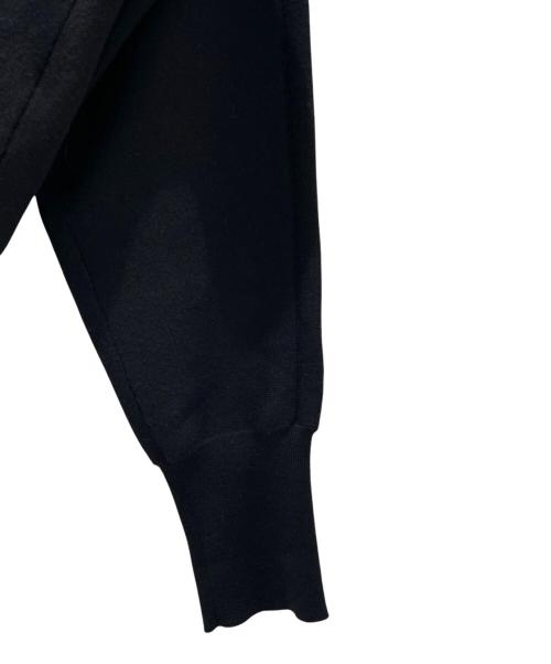 LOUIS VUITTON（ルイ ヴィトン）LOUIS VUITTON (ルイ ヴィトン) レザーロゴパッチ カーディガン ブラック サイズ:ｓの古着・服飾アイテム