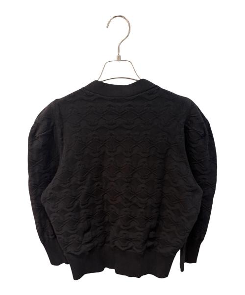 CHANEL（シャネル）CHANEL (シャネル) ココマークボタン Vネックカーディガン ブラック サイズ:42の古着・服飾アイテム