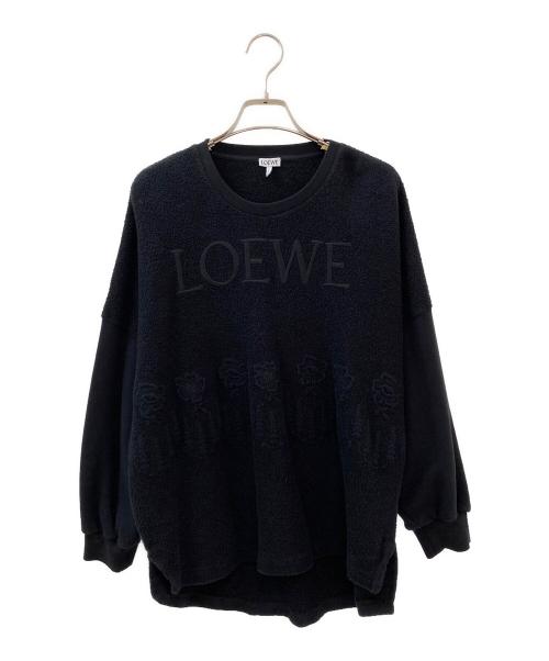 LOEWE（ロエベ）LOEWE (ロエベ) 刺繍スウェット ブラック サイズ:Sの古着・服飾アイテム
