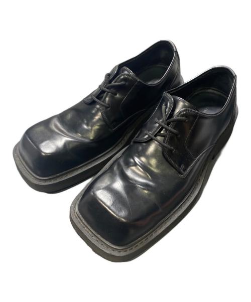 BALENCIAGA（バレンシアガ）BALENCIAGA (バレンシアガ) Inspector Leather Derby Shoes ブラック サイズ:40の古着・服飾アイテム