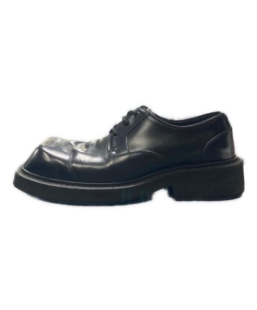 BALENCIAGA（バレンシアガ）BALENCIAGA (バレンシアガ) Inspector Leather Derby Shoes ブラック サイズ:40の古着・服飾アイテム