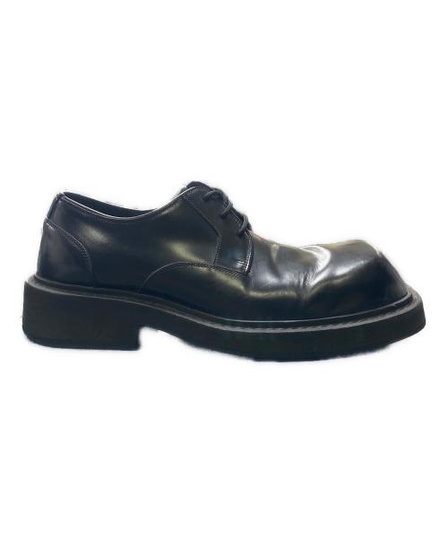 BALENCIAGA（バレンシアガ）BALENCIAGA (バレンシアガ) Inspector Leather Derby Shoes ブラック サイズ:40の古着・服飾アイテム