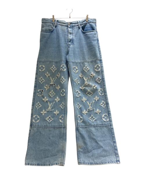 LOUIS VUITTON（ルイ ヴィトン）LOUIS VUITTON (ルイ ヴィトン) モノグラムデニムスケートジーンズ インディゴ サイズ:33の古着・服飾アイテム