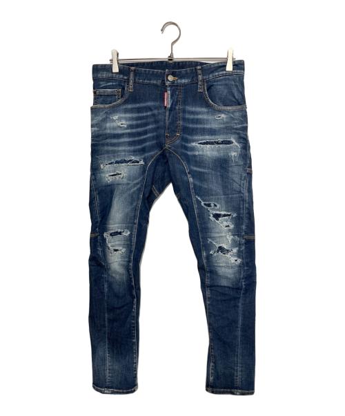 DSQUARED2（ディースクエアード）DSQUARED2 (ディースクエアード) TIDY BIKER インディゴ サイズ:46の古着・服飾アイテム