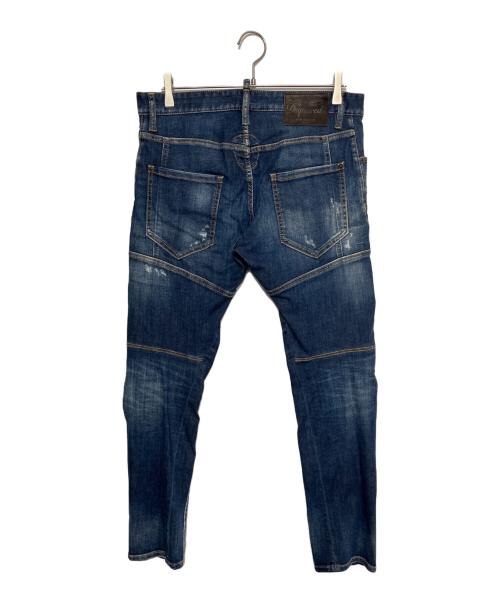DSQUARED2（ディースクエアード）DSQUARED2 (ディースクエアード) TIDY BIKER インディゴ サイズ:46の古着・服飾アイテム