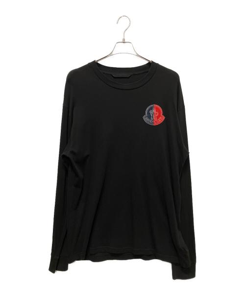 MONCLER（モンクレール）MONCLER (モンクレール) ロングスリーブカットソー 2022年製H20928D00007 ブラック サイズ:Mの古着・服飾アイテム