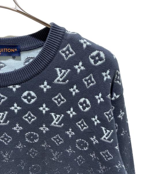 LOUIS VUITTON（ルイ ヴィトン）LOUIS VUITTON (ルイ ヴィトン) グラディエントモノグラム ニット/RM241Q USO HQN42W グレー サイズ:Sの古着・服飾アイテム