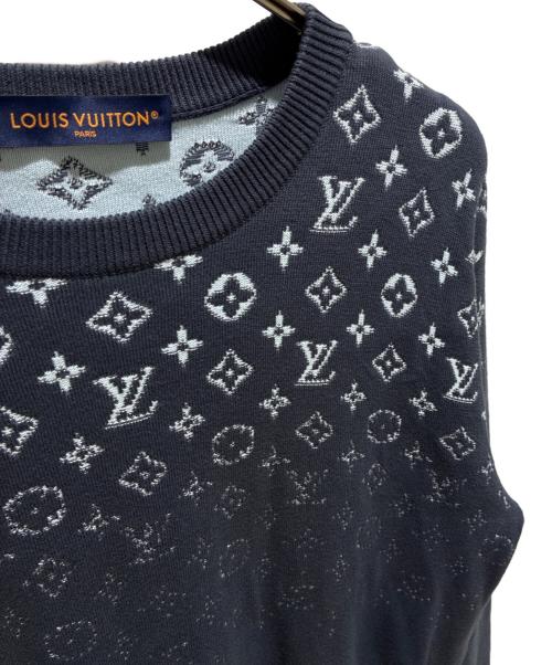 LOUIS VUITTON（ルイ ヴィトン）LOUIS VUITTON (ルイ ヴィトン) グラディエントモノグラム ニット/RM241Q USO HQN42W グレー サイズ:Sの古着・服飾アイテム