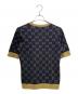 GUCCI (グッチ) GGコットンラメ半袖ニット ブラック×ゴールド サイズ:M：80000円