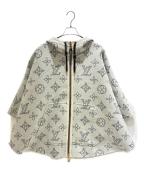 LOUIS VUITTONルイ ヴィトン）の古着「Reversible Mahina Monogram PonchoリバーシブルマヒナモノグラムポンチョRW231W R90 FOCO05」｜グレー