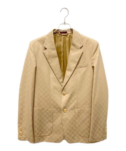 GUCCI（グッチ）GUCCI (グッチ) GGスプリームパターンブレザー ベージュ サイズ:-の古着・服飾アイテム