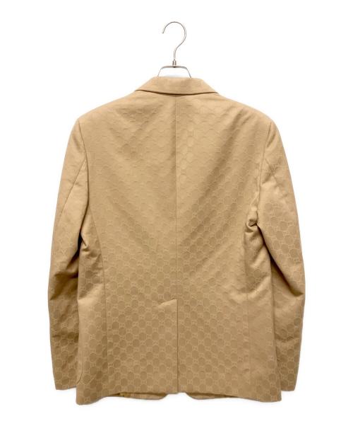 GUCCI（グッチ）GUCCI (グッチ) GGスプリームパターンブレザー ベージュ サイズ:-の古着・服飾アイテム