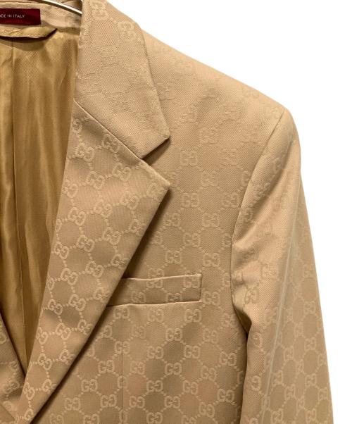 GUCCI（グッチ）GUCCI (グッチ) GGスプリームパターンブレザー ベージュ サイズ:-の古着・服飾アイテム