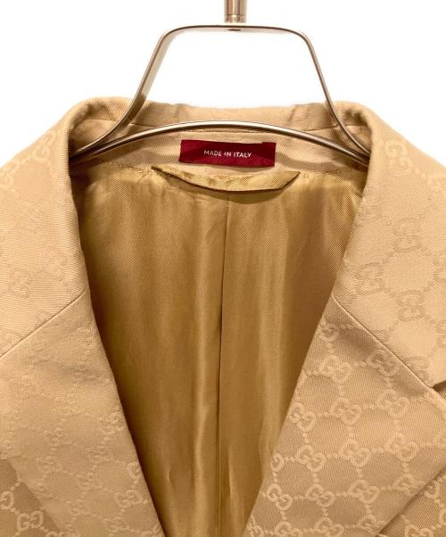 GUCCI（グッチ）GUCCI (グッチ) GGスプリームパターンブレザー ベージュ サイズ:-の古着・服飾アイテム