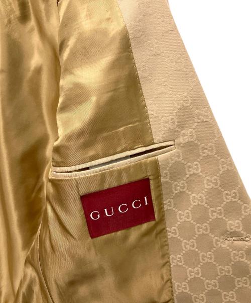 GUCCI（グッチ）GUCCI (グッチ) GGスプリームパターンブレザー ベージュ サイズ:-の古着・服飾アイテム