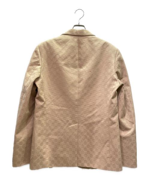 GUCCI（グッチ）GUCCI (グッチ) GGスプリームパターンブレザー ベージュ サイズ:-の古着・服飾アイテム