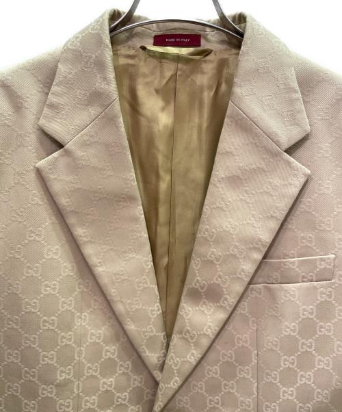 GUCCI（グッチ）GUCCI (グッチ) GGスプリームパターンブレザー ベージュ サイズ:-の古着・服飾アイテム