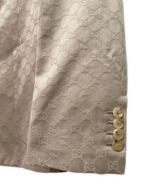 GUCCI（グッチ）GUCCI (グッチ) GGスプリームパターンブレザー ベージュ サイズ:-の古着・服飾アイテム