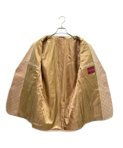 GUCCI（グッチ）GUCCI (グッチ) GGスプリームパターンブレザー ベージュ サイズ:-の古着・服飾アイテム