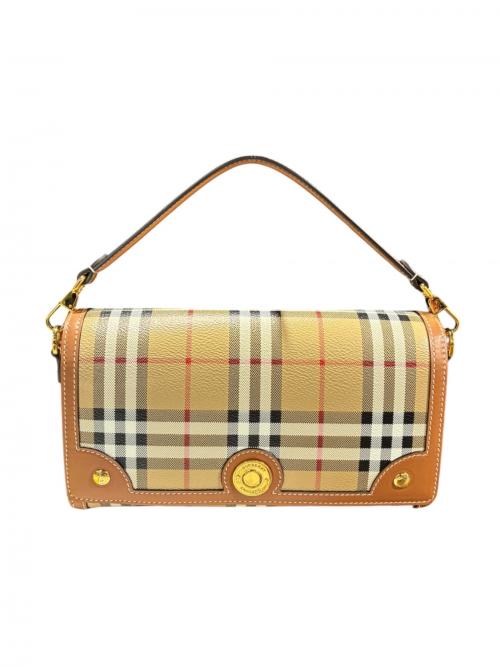 BURBERRY（バーバリー）BURBERRY (バーバリー) トップハンドルノートバッグ/8066165 ベージュ×ブラウン サイズ:-の古着・服飾アイテム