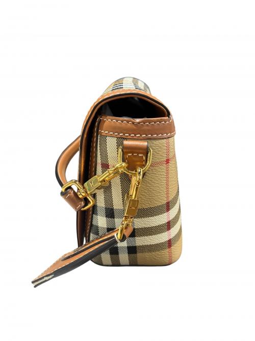 BURBERRY（バーバリー）BURBERRY (バーバリー) トップハンドルノートバッグ/8066165 ベージュ×ブラウン サイズ:-の古着・服飾アイテム