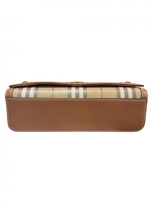 BURBERRY（バーバリー）BURBERRY (バーバリー) トップハンドルノートバッグ/8066165 ベージュ×ブラウン サイズ:-の古着・服飾アイテム