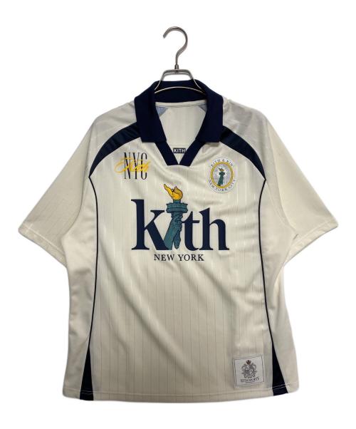 KITH（キス）KITH (キス) New York Edison Soccer Jersey ホワイト サイズ:Mの古着・服飾アイテム