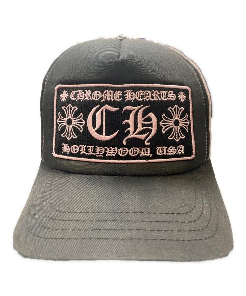 CHROME HEARTS（クロムハーツ）CHROME HEARTS (クロムハーツ) CH Hollywood Trucker Cap ブラック×ピンク サイズ:53-60の古着・服飾アイテム