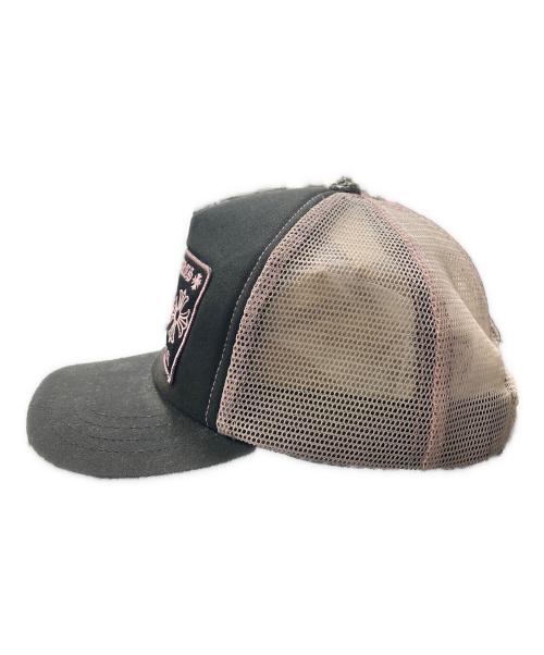 CHROME HEARTS（クロムハーツ）CHROME HEARTS (クロムハーツ) CH Hollywood Trucker Cap ブラック×ピンク サイズ:53-60の古着・服飾アイテム