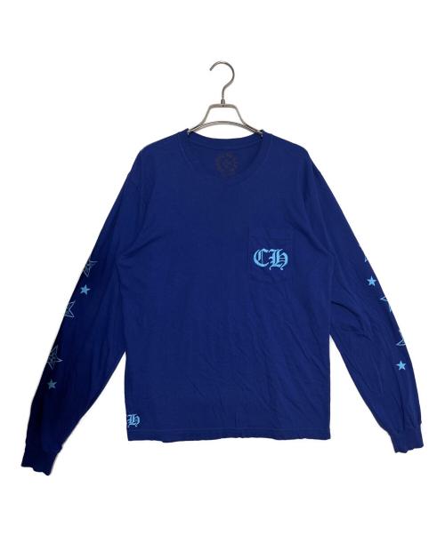 CHROME HEARTS（クロムハーツ）CHROME HEARTS (クロムハーツ) Star Long Sleeve Tee ブルー サイズ:Lの古着・服飾アイテム