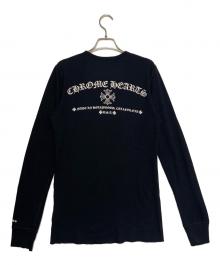 CHROME HEARTS（クロムハーツ）の古着「ロゴロングスリーブカットソー」｜ブラック