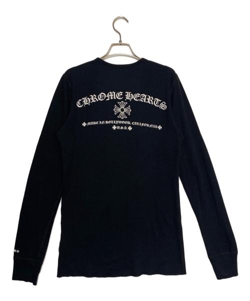 CHROME HEARTS（クロムハーツ）CHROME HEARTS (クロムハーツ) ロゴロングスリーブカットソー ブラック サイズ:Mの古着・服飾アイテム
