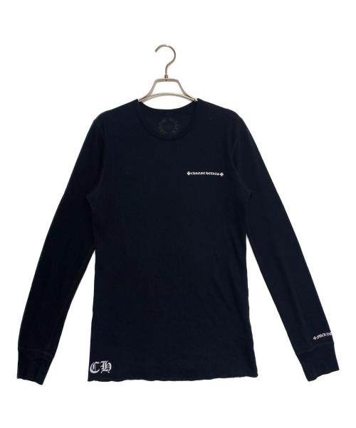 CHROME HEARTS（クロムハーツ）CHROME HEARTS (クロムハーツ) ロゴロングスリーブカットソー ブラック サイズ:Mの古着・服飾アイテム