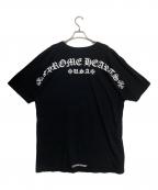 CHROME HEARTSクロムハーツ）の古着「ARCH LOGO SCROLL RABEL USA PRINT TEE」｜ブラック