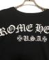 中古・古着 CHROME HEARTS (クロムハーツ) ARCH LOGO SCROLL RABEL USA PRINT TEE ブラック サイズ:XXL：90000円