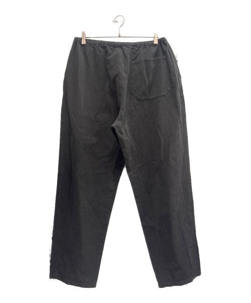 COMOLI（コモリ）COMOLI (コモリ) 製品染 ドローストリングパンツ ブラック サイズ:3の古着・服飾アイテム
