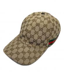 GUCCI（グッチ）の古着「GGキャンバスロゴキャップ」｜ベージュ