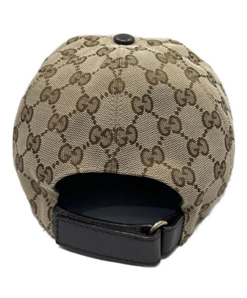 GUCCI（グッチ）GUCCI (グッチ) GGキャンバスロゴキャップ ベージュの古着・服飾アイテム