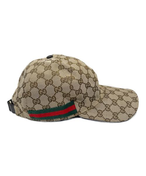 GUCCI（グッチ）GUCCI (グッチ) GGキャンバスロゴキャップ ベージュの古着・服飾アイテム