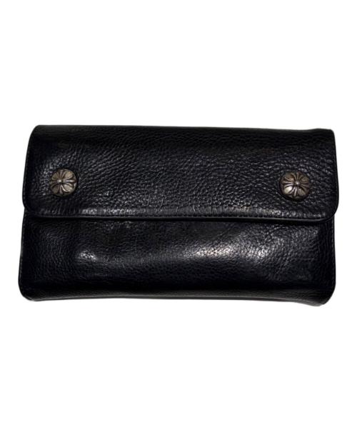 CHROME HEARTS（クロムハーツ）CHROME HEARTS (クロムハーツ) ウェーブウォレット ブラックの古着・服飾アイテム