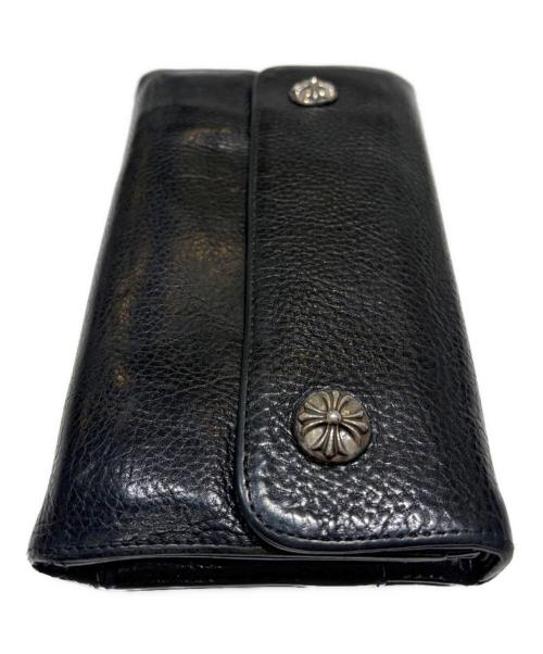 CHROME HEARTS（クロムハーツ）CHROME HEARTS (クロムハーツ) ウェーブウォレット ブラックの古着・服飾アイテム