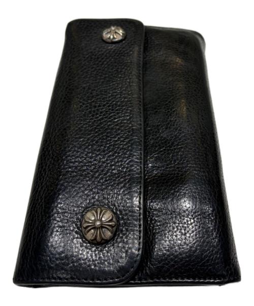 CHROME HEARTS（クロムハーツ）CHROME HEARTS (クロムハーツ) ウェーブウォレット ブラックの古着・服飾アイテム