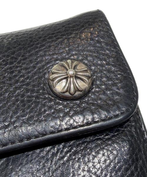 CHROME HEARTS（クロムハーツ）CHROME HEARTS (クロムハーツ) ウェーブウォレット ブラックの古着・服飾アイテム