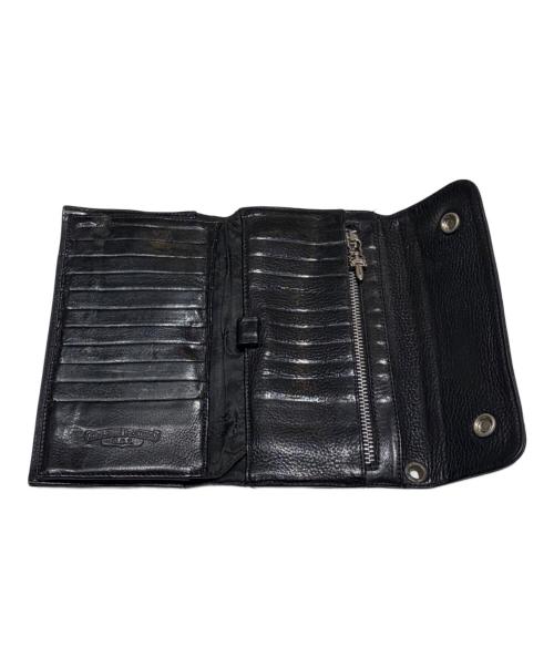CHROME HEARTS（クロムハーツ）CHROME HEARTS (クロムハーツ) ウェーブウォレット ブラックの古着・服飾アイテム