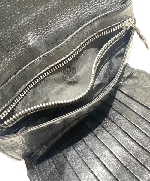 CHROME HEARTS（クロムハーツ）CHROME HEARTS (クロムハーツ) ウェーブウォレット ブラックの古着・服飾アイテム