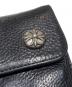 中古・古着 CHROME HEARTS (クロムハーツ) ウェーブウォレット ブラック：180000円