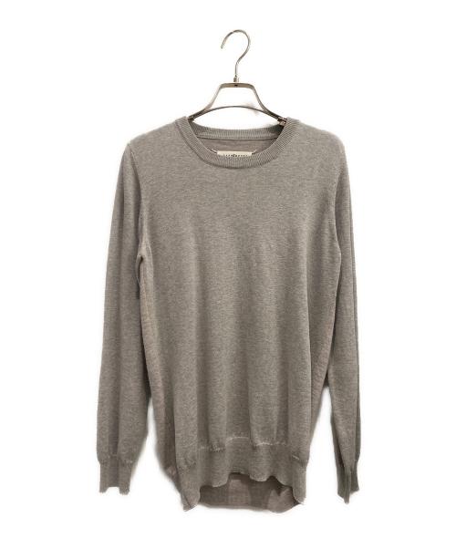 Maison Margiela（メゾンマルジェラ）Maison Margiela (メゾンマルジェラ) エルボーパッチニット グレー サイズ:Mの古着・服飾アイテム