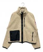 CANADA GOOSEカナダグース）の古着「Simcoe Zip Up Sweater Kind High Pile Fleece(シムコー ジップアップ セーター カインド ハイパイル フリース)」｜ホワイト