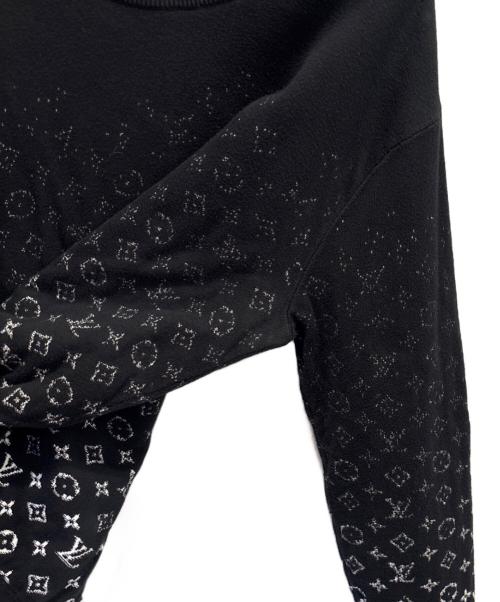 LOUIS VUITTON（ルイ ヴィトン）LOUIS VUITTON (ルイ ヴィトン) グラディエントモノグラム クルーネック ニット ブラック サイズ:Mの古着・服飾アイテム